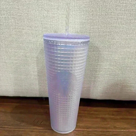 Starbucks Spring 2022 UNICORN Iridescent grid tumbler venti size (24oz) - Picture 1 of 4